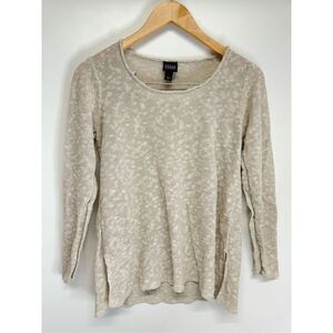 Eileen Fisher Cream Crew Neck Sweater